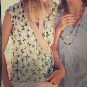 CAbi butterfly wrap top.